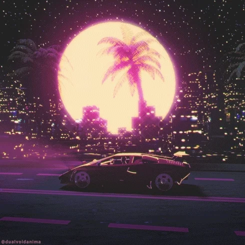 Retro Car Side View