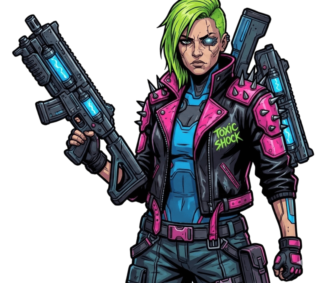 Close up of rebel character