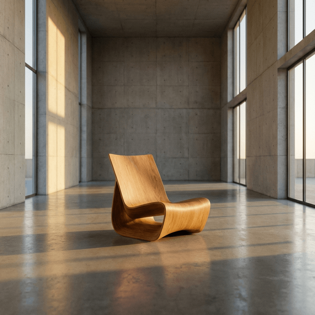 Sculptural Lounge Chair
